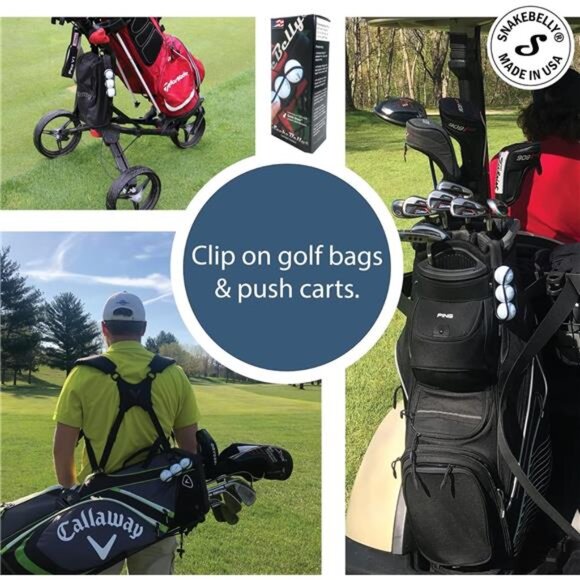 Golf Ball Holder - Pro with Quick-Draw Release (Black) - Picture 4 of 7